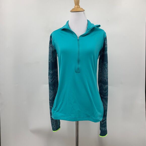 Nike Pro Hyperwarm Nordic Sweatshirt Women M Medium Half Zip Pullover Dri Fit - Picture 2 of 12